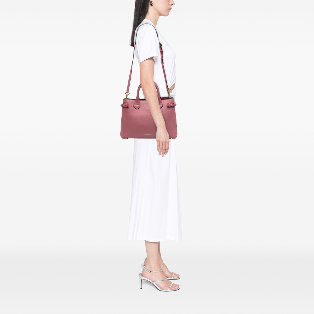 Burberry Pink Leather Satchel - Picture 7 of 7